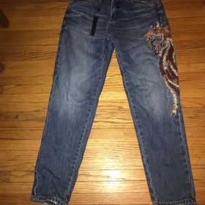 Blank NYC Embroidered Jeans
